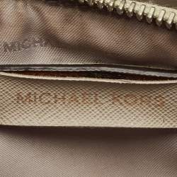 Michael Kors Cream Python Embossed Leather Small Mercer Tote