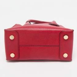 Michael Kors Red Leather Small Mercer Tote