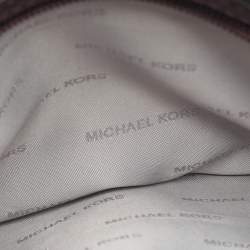 Michael Kors Purple Leather Hamilton Satchel