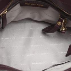 Michael Kors Purple Leather Hamilton Satchel