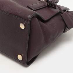 Michael Kors Purple Leather Hamilton Satchel