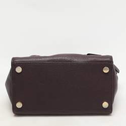 Michael Kors Purple Leather Hamilton Satchel