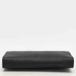 Pre Owned Michael Kors Black Leather Large Jet Set Travel Crossbody Bag