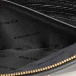 Pre Owned Michael Kors Black Leather Large Jet Set Travel Crossbody Bag