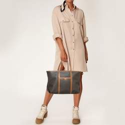 Michael Kors Brown Signature Coated Canvas Beck Tote