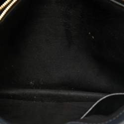 Michael Kors Navy Blue/Black Leather Medium Tatiana Satchel