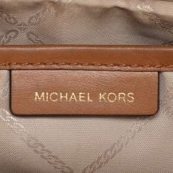 Michael Kors White Signature Coated Canvas Jet Set Travel Camera Crossbody Bag