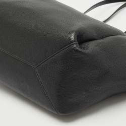 Michael Kors Black Leather Open Tote