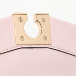 Michael Kors Brown/Pink Signature Coated Canvas And Leather Small Lita Crossbody Bag