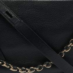 Michael Kors Black Leather Medium Jagger Shoulder Bag