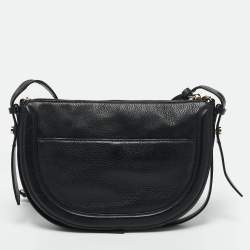 Michael Kors Black Leather Medium Jagger Shoulder Bag