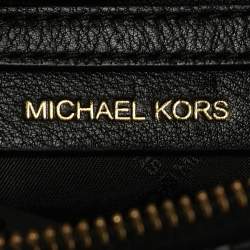 Michael Kors Black Leather Medium Jagger Shoulder Bag