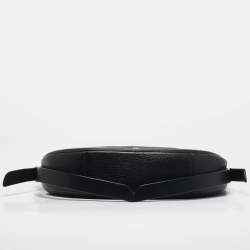 Michael Kors Black Leather Medium Jagger Shoulder Bag