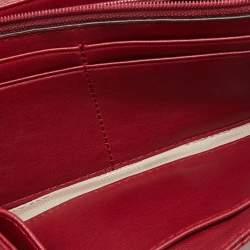 Michael Kors Red Quilted Leather Vivianne Continental Wallet