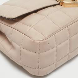 Michael Kors Light Pink Quilted Leather Large Soho Shoulder Bag