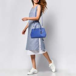 Michael Kors Blue Leather Medium Sutton Tote