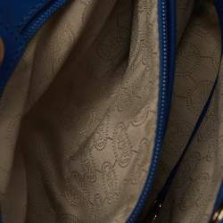 Michael Kors Blue Leather Medium Sutton Tote