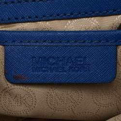 Michael Kors Blue Leather Medium Sutton Tote