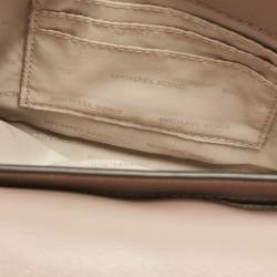 Pre Owned Michael Kors Old Rose Leather Brandi Shoulder Bag