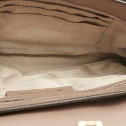 Pre Owned Michael Kors Old Rose Leather Brandi Shoulder Bag