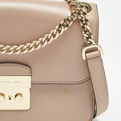 Pre Owned Michael Kors Old Rose Leather Brandi Shoulder Bag