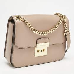 Pre Owned Michael Kors Old Rose Leather Brandi Shoulder Bag