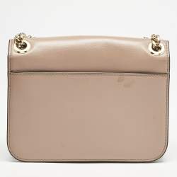 Pre Owned Michael Kors Old Rose Leather Brandi Shoulder Bag
