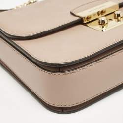 Pre Owned Michael Kors Old Rose Leather Brandi Shoulder Bag