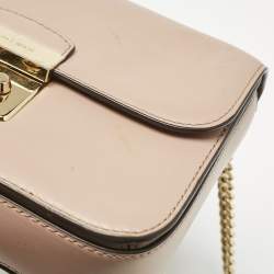 Pre Owned Michael Kors Old Rose Leather Brandi Shoulder Bag