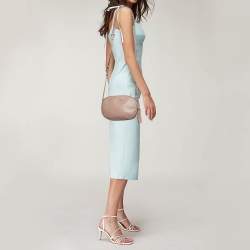 Pre Owned Michael Kors Old Rose Leather Ginny Crossbody Bag