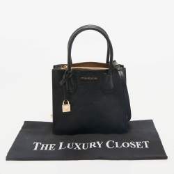 Michael Kors Black Leather Mini Mercer Tote