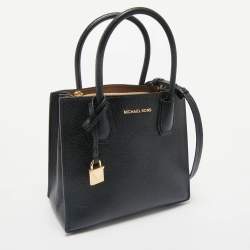 Michael Kors Black Leather Mini Mercer Tote