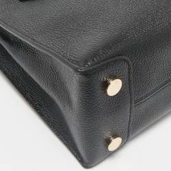 Michael Kors Black Leather Mini Mercer Tote
