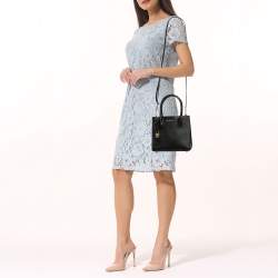Michael Kors Black Leather Mini Mercer Tote