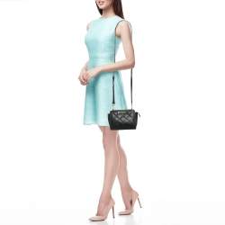 Pre Owned Michael Kors Black Quilted Leather Mini Selma Crossbody Bag