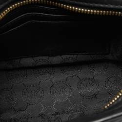 Pre Owned Michael Kors Black Quilted Leather Mini Selma Crossbody Bag