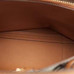 Michael Kors Brown/White Signature Coated Canvas and Leather Small Mercer Gallery Tote