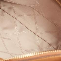 Michael Kors Brown/White Signature Coated Canvas and Leather Small Mercer Gallery Tote