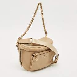 Michael Kors Beige Leather Medium Slater Sling Bag
