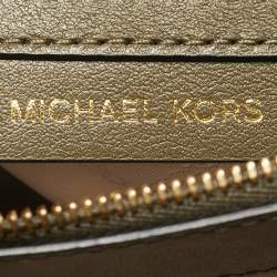 Pre Owned Michael Kors Tricolor Leather Large Studded Whitney Shoulder Bag