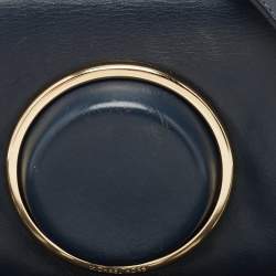 Michael Kors Navy Blue Leather Scout Camera Crossbody Bag
