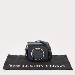 Michael Kors Navy Blue Leather Scout Camera Crossbody Bag