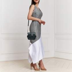 Michael Kors Navy Blue Leather Scout Camera Crossbody Bag