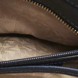 Pre Owned Michael Kors Navy Blue Leather Small Dillon Tote