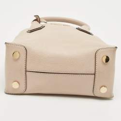 Pre Owned Michael Kors Light Pink Leather Mini Mercer Tote
