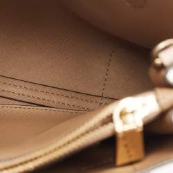 Pre Owned Michael Kors Light Pink Leather Mini Mercer Tote