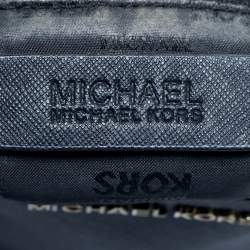 Pre Owned Michael Kors Black Leather Sandrine Studded Tote