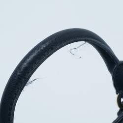 Pre Owned Michael Kors Black Leather Sandrine Studded Tote