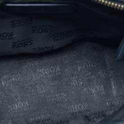 Pre Owned Michael Kors Black Leather Sandrine Studded Tote