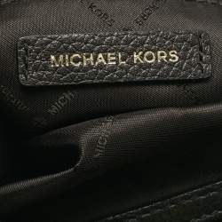 Pre Owned Michael Kors Black Leather Jet Set Chain Shoulder Bag